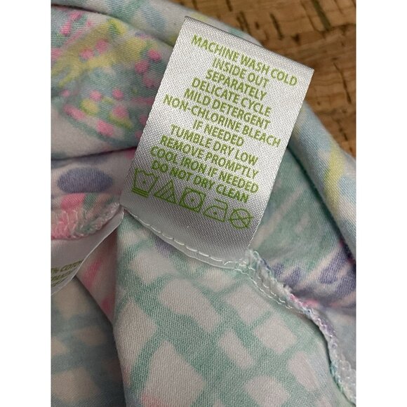 Lilly Pulitzer Bright Lovers V-Neck Coral Pink T-Shirt Top Size XS - Picture 5 of 6